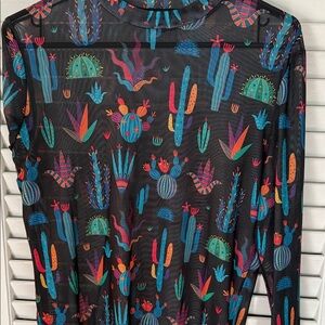 Colorful Cactus Print Bodysuit